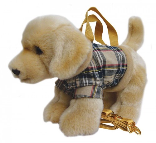 Golden Labrador Tartan Handbag  Image